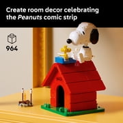 LEGO Ideas Peanuts: Snoopy's Doghouse Collectible Building Set for Adults - Room or Office Decor for Women & Men, Ages 18+ Gift for Fans - W/ Woodstock Figure - 21368