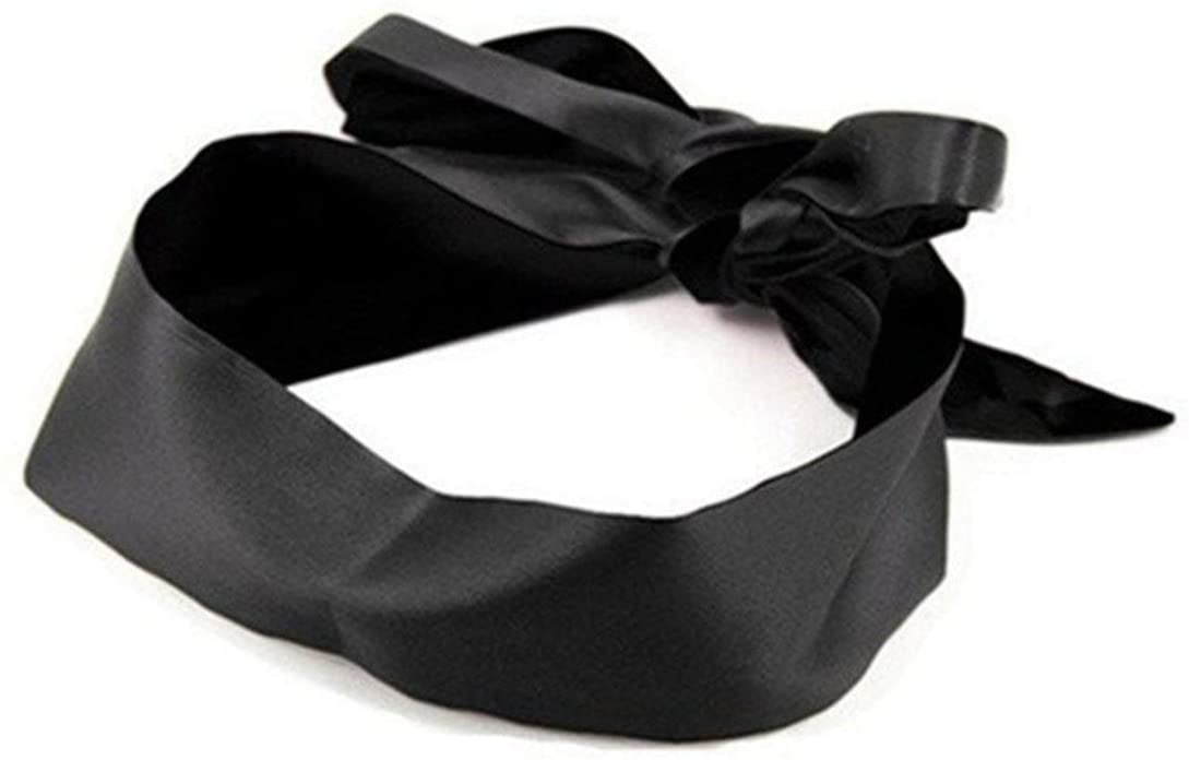 Satin Eye Mask Sleep Mask, Soft Smooth Blindfold, 57 in Long Adjustable