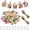 Multicolor-Star, variant on 100 Pcs 1.37 Inch Wooden Small Clothespins with Jute Twine and Invisible Nails - Mini Photo Clips for Crafts, Arts, Party Decor & Cocktails