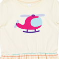 thumbnail image 4 of Inktastic Helicopter Pink Girls Girls Toddler Dress, 4 of 5