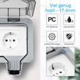 thumbnail image 5 of Toma exterior impermeable doble, toma exterior impermeable IP66 con interruptor, toma impermeable con cubierta protectora, 5 of 5