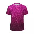 thumbnail image 4 of Metallic Glitter Print Running T Shirt Ombre Sparkles Fashion T Shirts Men Aesthetic Tshi, 4 of 4