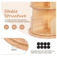 Book Rack Design Tower LXKJ 3 Tier Rotating Bookshelf Tower, Solid Wood Bookshelf, 360 ...