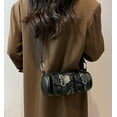 thumbnail image 4 of Kukuzhu Women’s Y2K Hobo Bag Punk Style Cylinder Shaped Shoulder Bag Fashion Purse Trendy Clutch with Adjustable Strap, 4 of 8