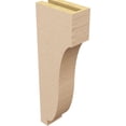 thumbnail image 5 of 3"W x 6"D x 18"H Thin Van Buren Rough Cedar Woodgrain TimberThane Corbel, Primed Tan, 5 of 6