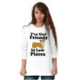 thumbnail image 4 of Ive Got Friends Low Places Cute Corgi Plus Size Long Sleeve Graphic Tee Shirt Brisco Brands 2X, 4 of 5