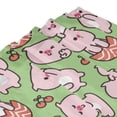 thumbnail image 4 of Shower Curtain, Parent-Child Cute Pig Pink Waterproof Fabric Plastic Shower Curtain, Drying Fast Bathroom Curtain with 9 Buttonholes, Ruffle Shower Curtain 60x72in, 4 of 8