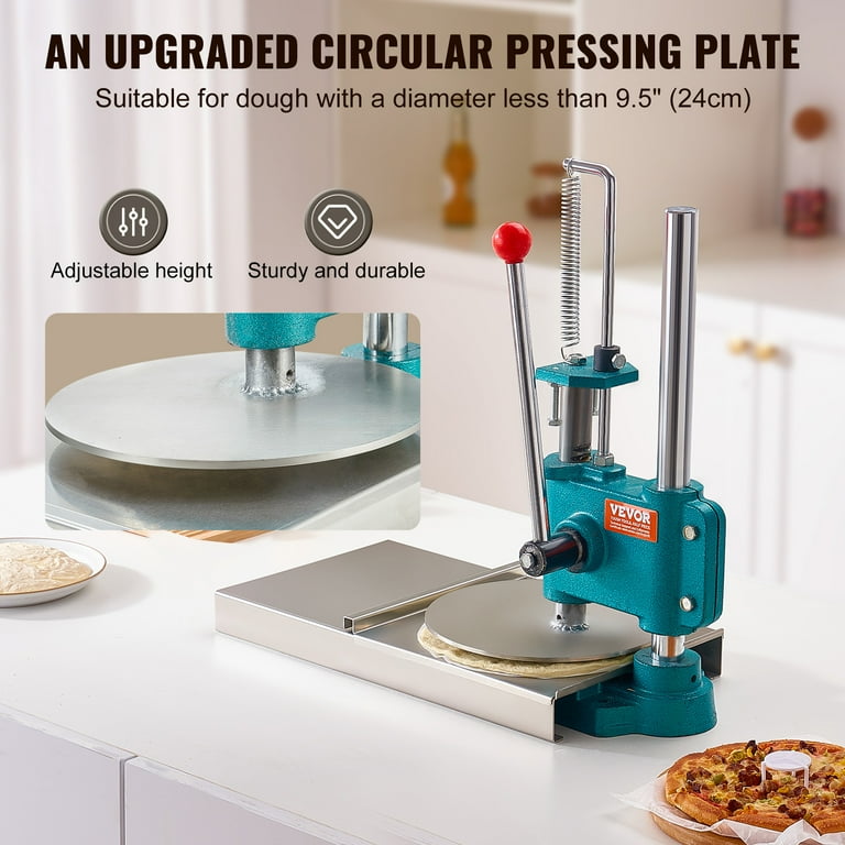 SKYSHALO 9.5 24cm Manual Pizza Dough Press Machine Household Pizza Pastry Sheeter Walmart