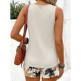 thumbnail image 2 of Cuteduck Women's Plus Size Outfit Sets Summer Sleeveless Crew Neck Loose Fit Casual Two Piece Lounge Suit with Pockets & Printed Pattern 1X-4X, 2 of 9