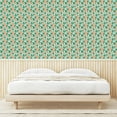 thumbnail image 3 of Ambesonne Peach Peel & Stick Wallpaper for Home, Fruits with Slices Fun Summer, 13"x36", Seafoam Green Salmon, 3 of 5