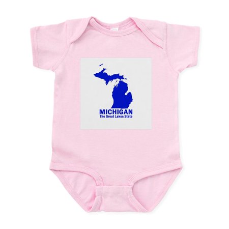 

CafePress - Michigan . . . The Great Lake Infant Bodysuit - Baby Light Bodysuit Size Newborn - 24 Months
