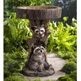 thumbnail image 2 of Adorno de resina con forma de mapache para decoración de jardín, artesanía, adorno para pájaros para beber agua, 2 of 5