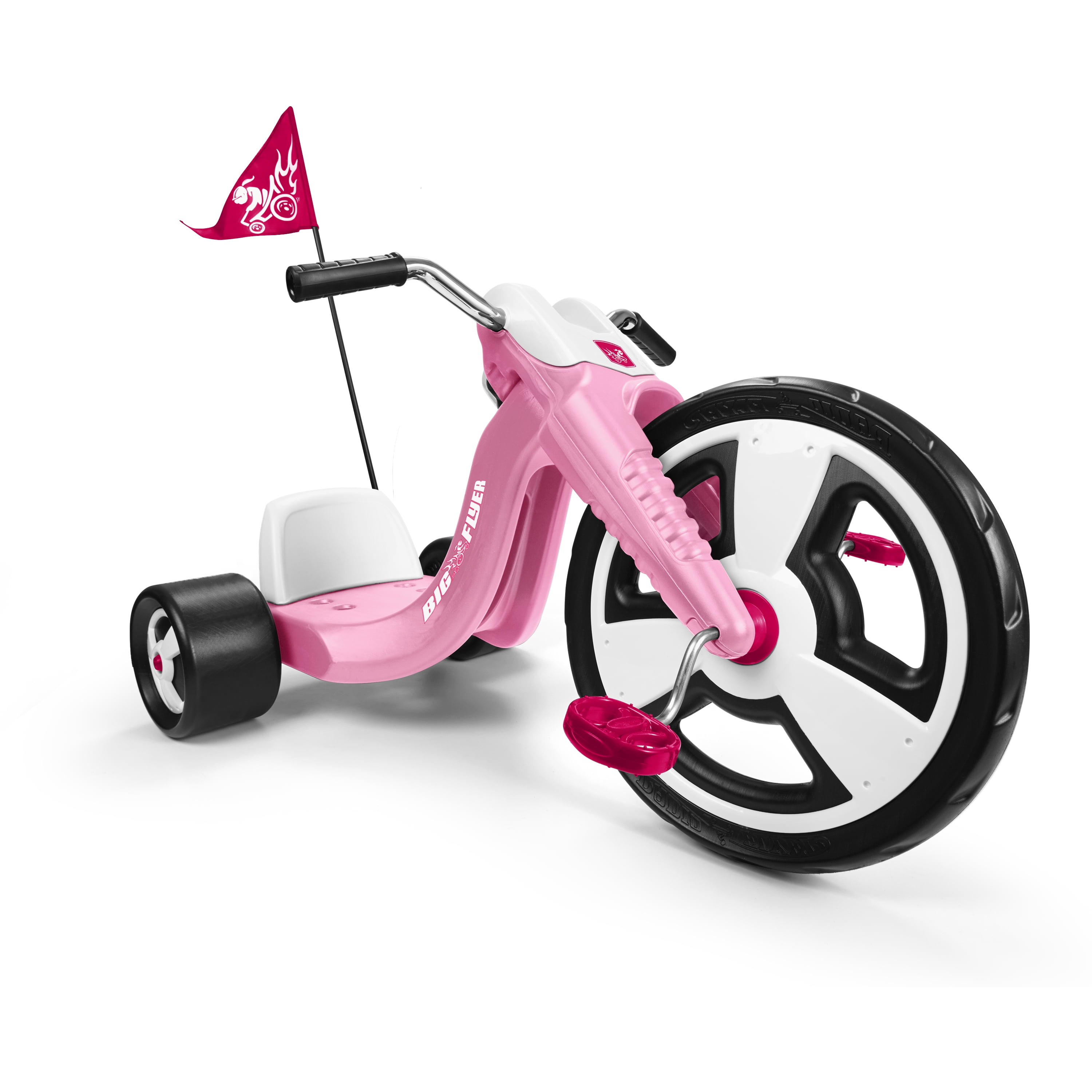 Kids Big Flyer Chopper Tricycle 16 Front Wheel Adjustable Seat Sports Toy Pink for sale online 