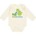 thumbnail image 3 of Inktastic Dinosaur Little Brother Green Boys Long Sleeve Baby Bodysuit, 3 of 5