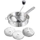 thumbnail image 1 of Fleet Lotte - Molinillo giratorio de alimentos de acero inoxidable para el hogar, herramienta de cocina con 3 discos de fresado, ideal para hacer verduras, tomates, purés o sopas Vhermosa WL-00081, 1 of 7