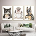 thumbnail image 4 of Póster de oso, camello, bisonte, zorro, mapache, animal que sostiene una taza de café, pintura en lienzo, arte de pared moderno, imagen para decoración del hogar y la cocina, 4 of 5
