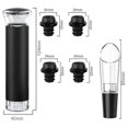 thumbnail image 2 of Wine Stopper,wine Saver Pump With 4 Wine Stoppers With Date Marker,champagne Stopper,reusable Bottl, 2 of 5