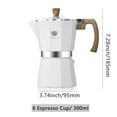 thumbnail image 6 of Senhu Moka Pot 6 Espresso Cup - 300ml/10 oz Stovetop Espresso Maker Cuban Coffee Maker Italian Espresso Greca Coffee Maker, 6 of 6