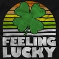 thumbnail image 2 of St Patricks Day Feeling Lucky Clover Unisex Plus Fleece Graphic Sweatshirt Brisco Brands 2X, 2 of 5
