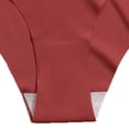 thumbnail image 5 of Womens Cotton Panties Red - Low Rise Cheeky Underwear, Breathable & Seamless for Everyday Comfort, Tag-Free (1-Pack),Size L, 5 of 5
