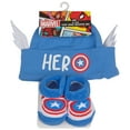 thumbnail image 2 of Captain America Symbol Costume 2-Piece Hat and Sock Set, 2 of 3
