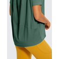 thumbnail image 3 of Remera CRZ YOGA de Algodón Pima con Cuello Barco y Corte Holgado en Grafito, 3 of 6