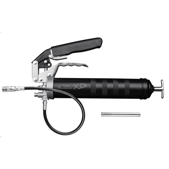 K-Tool G77RF-18/N XD 2 in 1 Grease Gun, Includes 6" Steel Extension
