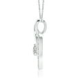 thumbnail image 2 of Angara Natural Diamond Necklace - Diamond Heart Pendant with Infinity Loop in Platinum for Women, 2 of 8