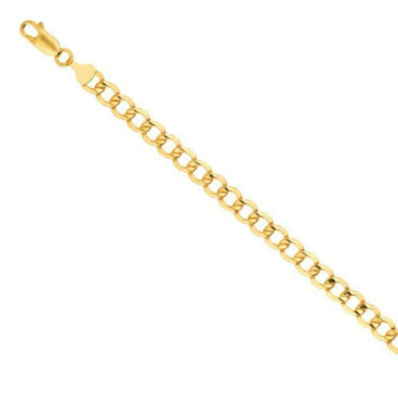 14K Gold 4.4mm Lite Curb Chain