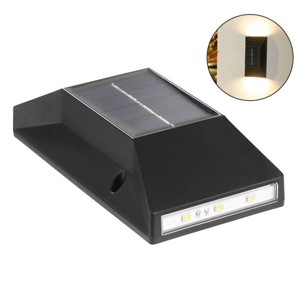 Lámpara de pared Solar inteligente IP65 para exteriores, impermeable, para balcón, valla, camino, jardín, decoración