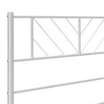thumbnail image 4 of Pemberly Row Rectangular Steel Single Metal Bed Frame in White, 4 of 10