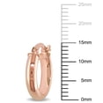 thumbnail image 2 of Everly Women's 14mm 10k Rose Gold Hoop Earrings, 2 of 7