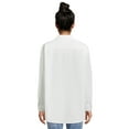 thumbnail image 4 of Time and Tru Women's Oversized Button Front Shirt, Sizes XS-XXXL, 4 of 6