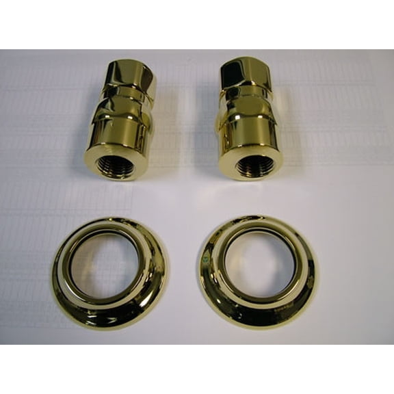 Kingston Brass KSEL1242 Wall Union for Wall Mount Kitchen Faucet KS1242 & KS1292 Series, Polished Brass