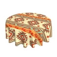 thumbnail image 2 of ZICANCN Round Table Cloths 60 Inch, Vintage Southwestern Native Aztec Style Table Cover Waterproof Washable Outdoor Picnic Tablecloth, 2 of 8