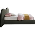 thumbnail image 5 of Meridian Furniture Everest Olive Green Linen Textured Fabric King Bed, 5 of 9