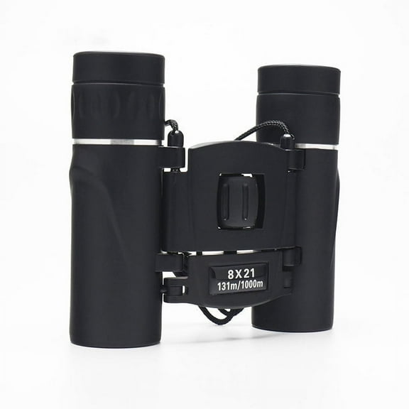 x21 Compact Binoculars for Adults and Kids – High Powered, Easy Focus, BK7 Prism, Waterproof – for Bird Watching, Hunting, Travel, Sports – Black