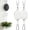 White, variant on CLIQKWEN Heavy Duty Retractable Plant Hanger - Adjustable Plant Pulley for Hanging Plants - Easy Raise and Lower Hook for Bird Feeders Planters Pots - Indoor Outdoor Use