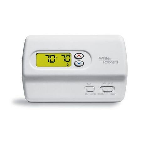White-Rodgers 1F89-211 Digital Non-Programmable Thermostat with Lighted