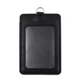 thumbnail image 1 of GOGO 10Pcs Vertical Horizontal 2-Sided PU ID Card Badge Holder Pouch Stock Case-vertical black-10 Packs, 1 of 7