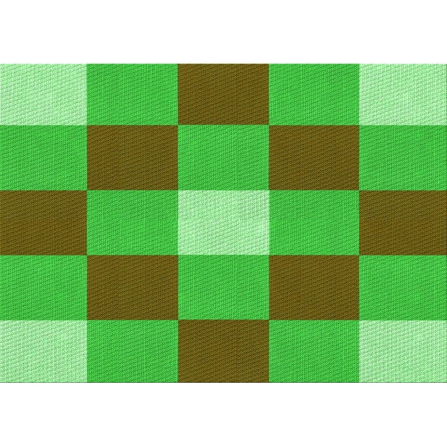 Ahgly Tapis Rectangulaire Lavable en Machine Intérieur Transitionnel Vert Néon, 7 Pieds x 10 Pieds