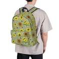 thumbnail image 5 of Goofa Sage Green With Sunflowers Printed Backpack,Laptop Backpack,Durable Anti-Theft Travel Work Backpack,Water-resistant Backpack, 5 of 9