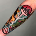 thumbnail image 4 of Calcomanías De Anime Dragon Ball Tatuajes Temporales Patrón De Dibujos Animados Arte Durable Realista Falso Tatuaje Pegatinas Para Brazo Mano Muslo Cuerpo, 4 of 4