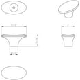 thumbnail image 3 of Jeffrey Alexander Hudson 1-7/8 Inch Diameter Polished Chrome Cabinet Knob 650-PC, 3 of 7