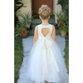 thumbnail image 2 of Ekidsbridal Floral Lace Heart Cutout Formal Flower Girl DressWedding Tulle Father Daughter Dance Ballroom Gown for Toddlers 172F 8, 2 of 3