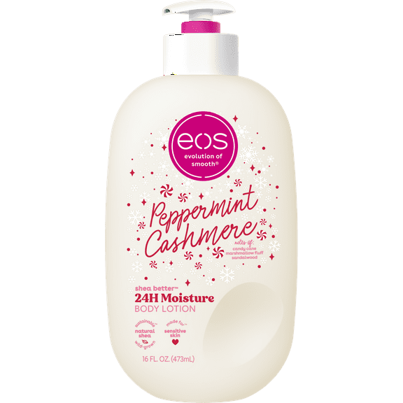 eos Shea Better 24H Moisture Body Lotion, Peppermint Cashmere, 16 fl oz