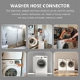 thumbnail image 2 of 3 Sets Dishwasher Waste Pipe Connector Washer Hose Extension Adapter with Clip, 2 of 8