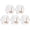 Gold, variant on 5 Pcs Water Ripple Adhesive Hooks, 2.52X2.58" Hexagonal Crystal Decorative Hooks, No Drill Utility Hangers, Self‑Sticky Wall Hooks, Wall Mount Hooks, Waterproof Hanging Holders, for Bathroom Kitchen