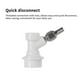 thumbnail image 5 of Ounissouiy Bloqueo de bola de barril 1 par de accesorios de barril Conector de accesorios de barril de bloqueo de bola de plástico con abrazaderas Kits de equipo de elaboración de vino Ounissouiy HA015779-00, 5 of 6