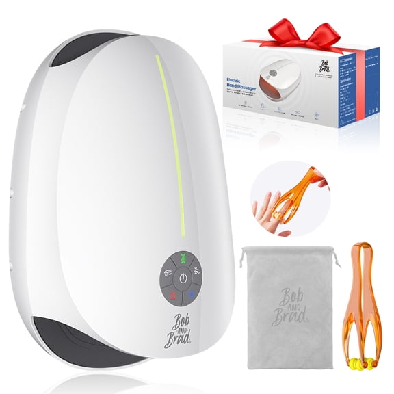 Bob and Brad Cordless Hand Massager with Auto-Roller Massager with Heat and Compression for Hand Comfort